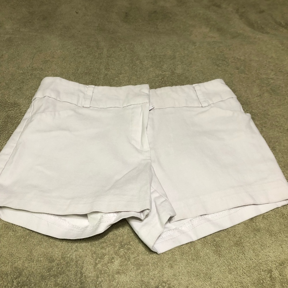 Pale gray Dressy shorts.